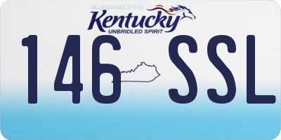 KY license plate 146SSL