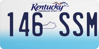 KY license plate 146SSM