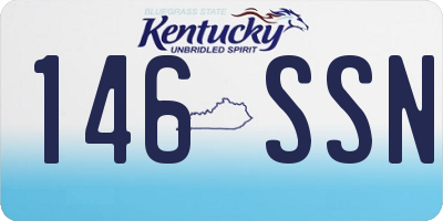 KY license plate 146SSN