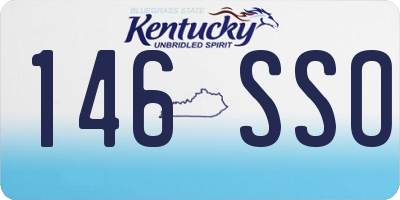 KY license plate 146SSO