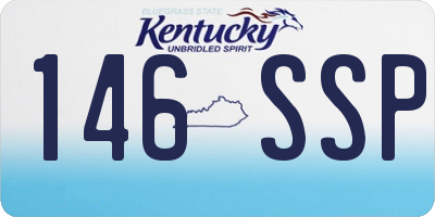 KY license plate 146SSP