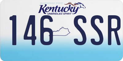 KY license plate 146SSR