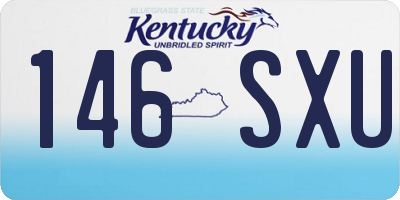 KY license plate 146SXU