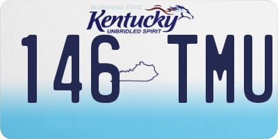 KY license plate 146TMU