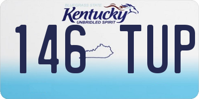 KY license plate 146TUP