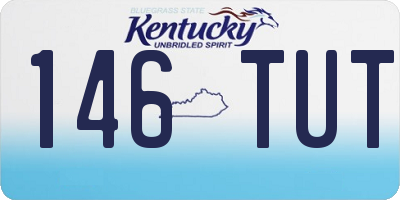 KY license plate 146TUT