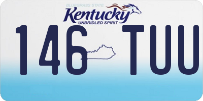 KY license plate 146TUU