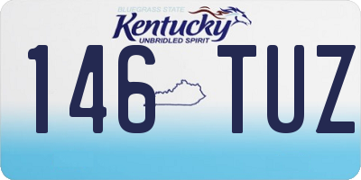 KY license plate 146TUZ