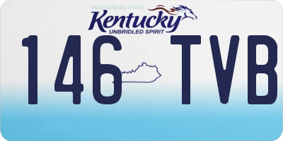 KY license plate 146TVB