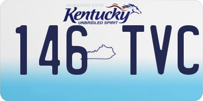 KY license plate 146TVC