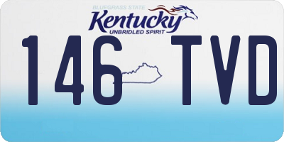 KY license plate 146TVD