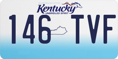 KY license plate 146TVF