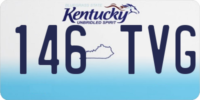 KY license plate 146TVG