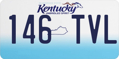 KY license plate 146TVL