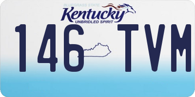 KY license plate 146TVM