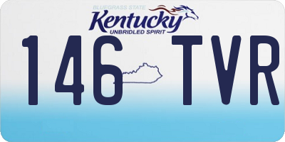 KY license plate 146TVR