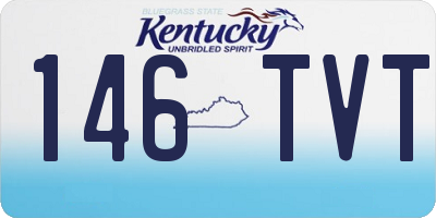 KY license plate 146TVT