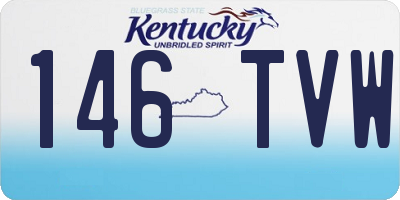 KY license plate 146TVW