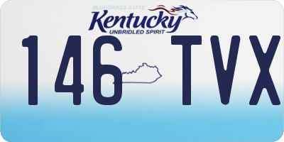 KY license plate 146TVX