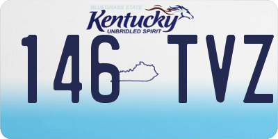 KY license plate 146TVZ