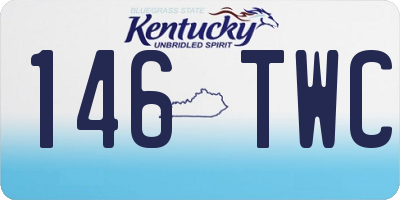 KY license plate 146TWC
