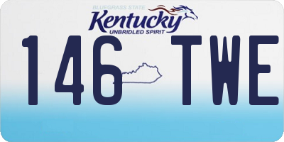 KY license plate 146TWE