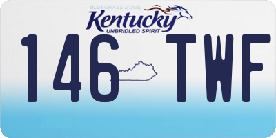 KY license plate 146TWF