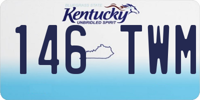 KY license plate 146TWM