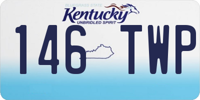 KY license plate 146TWP