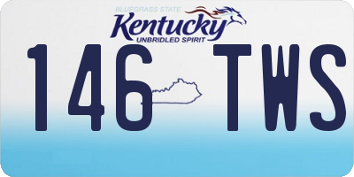 KY license plate 146TWS