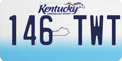 KY license plate 146TWT