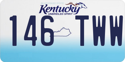 KY license plate 146TWW