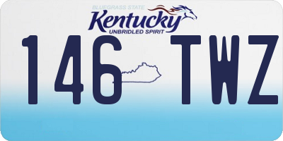 KY license plate 146TWZ