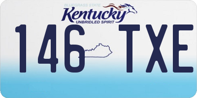 KY license plate 146TXE