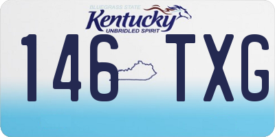 KY license plate 146TXG