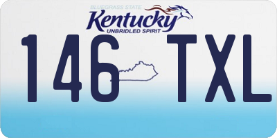 KY license plate 146TXL