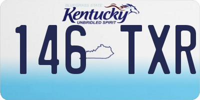 KY license plate 146TXR