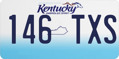 KY license plate 146TXS