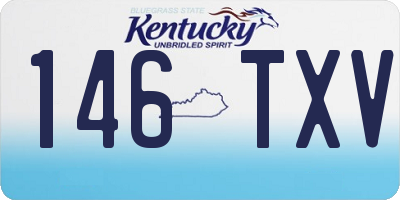 KY license plate 146TXV