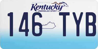 KY license plate 146TYB