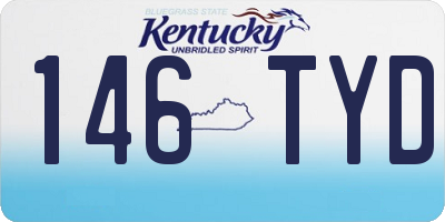 KY license plate 146TYD