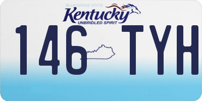 KY license plate 146TYH