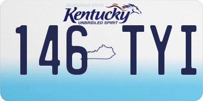 KY license plate 146TYI