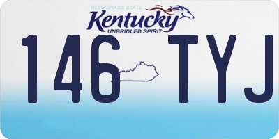 KY license plate 146TYJ
