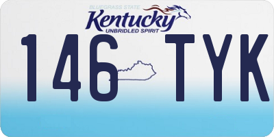 KY license plate 146TYK
