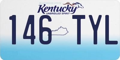 KY license plate 146TYL