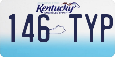 KY license plate 146TYP
