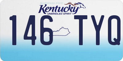 KY license plate 146TYQ