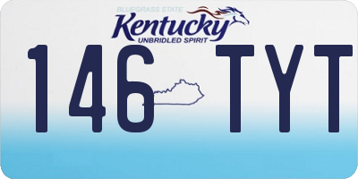 KY license plate 146TYT