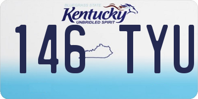 KY license plate 146TYU